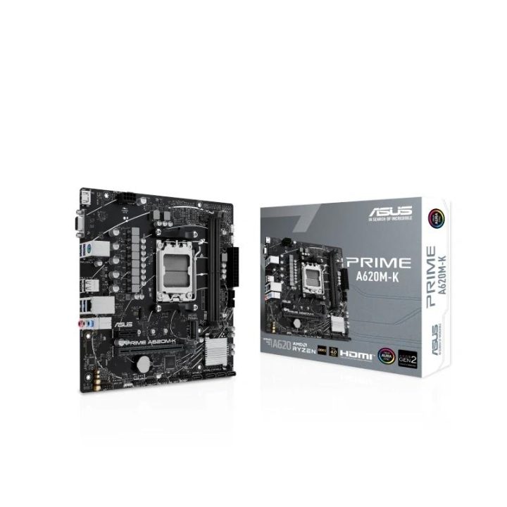 ASUS PRIME A620M-K AMD A620 AM5 Socket Micro ATX