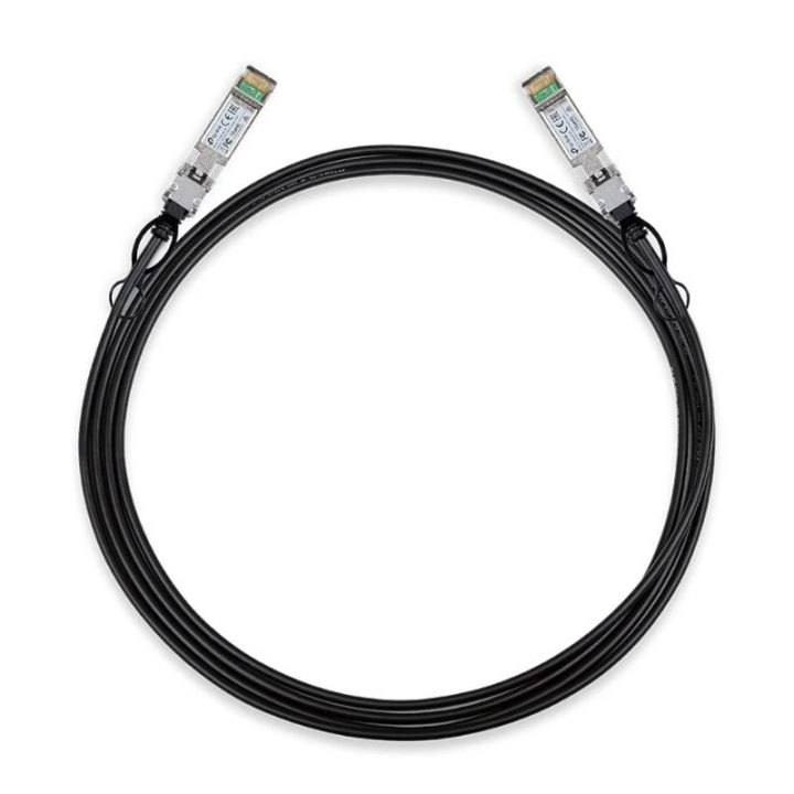 TP-Link TL-SM5220-3M Cabo de fibra óptica e InfiniBand SFP+ DAC Preto