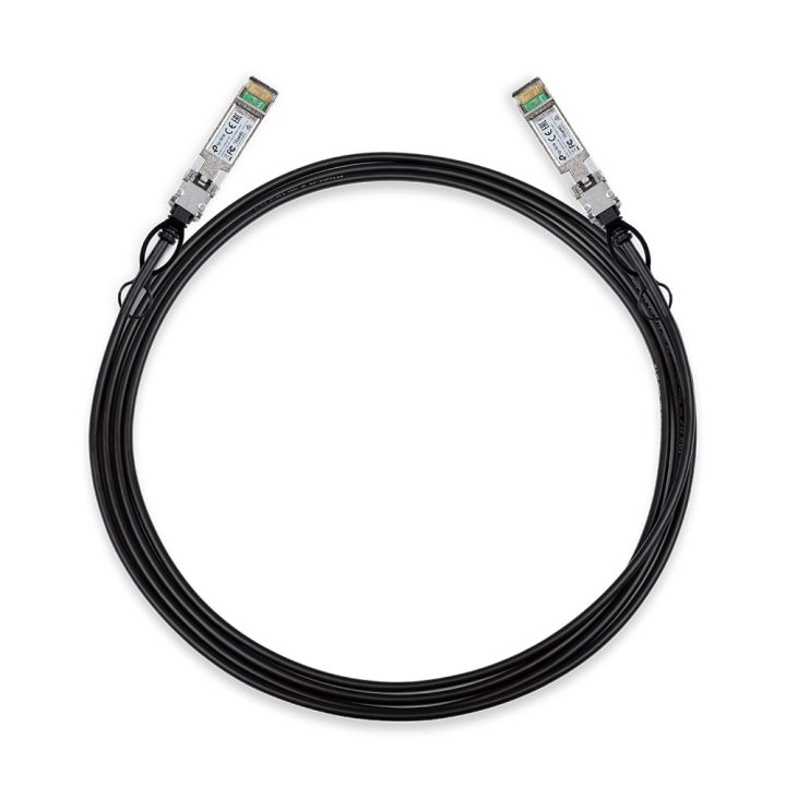 TP-Link TL-SM5220-3M Cabo de fibra óptica e InfiniBand SFP+ DAC Preto