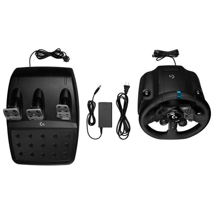 Volante e pedais Logitech G923 para PS4|PS5|PC (941-000149)