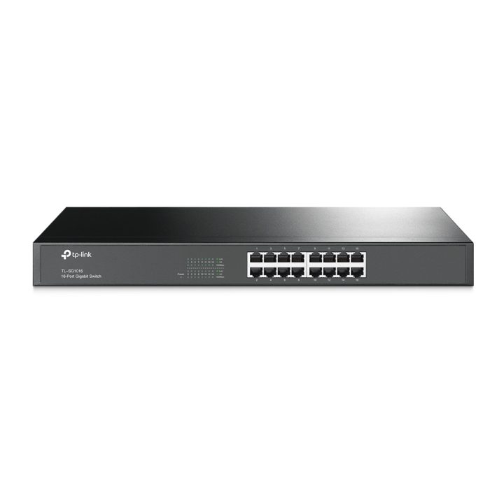 TP-Link TL-SG1016 Unmanaged Gigabit Ethernet (10/100/1000) 1U Black