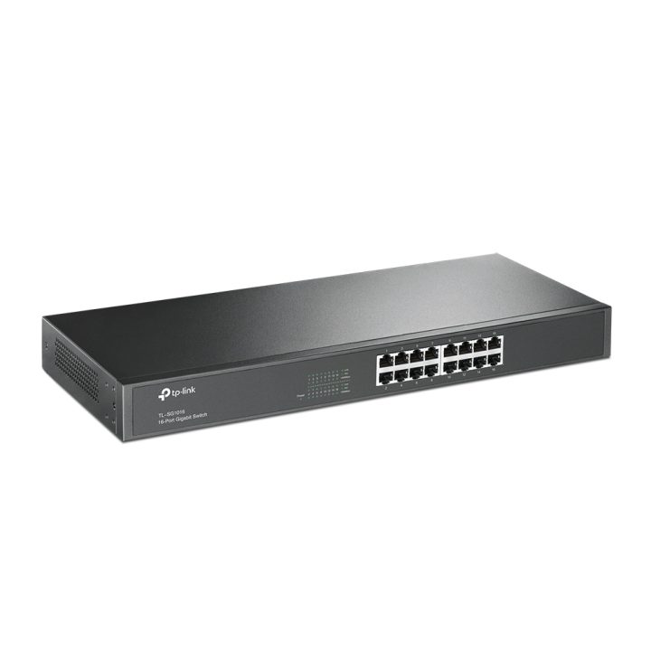 TP-Link TL-SG1016 Não Gerido Gigabit Ethernet (10/100/1000) 1U Preto