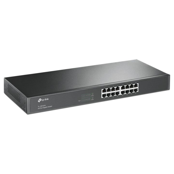 TP-Link TL-SG1016 Unmanaged Gigabit Ethernet (10/100/1000) 1U Black