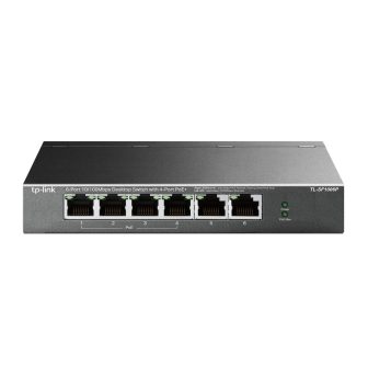 TP-Link TL-SF1006P Unmanaged Fast Ethernet (10/100) PoE Switch Black