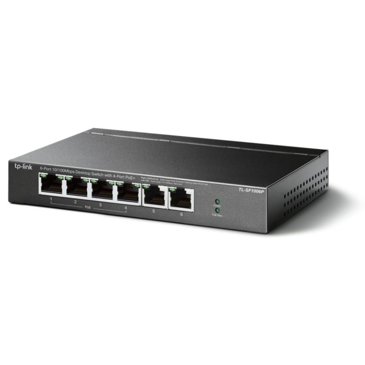 TP-Link TL-SF1006P switch não gerido Fast Ethernet (10/100)…