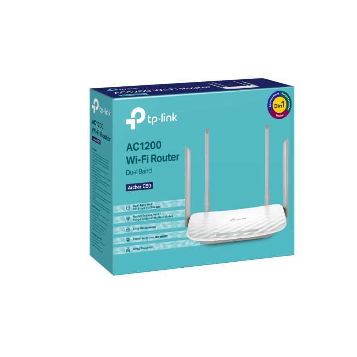 TP-Link Archer C50 router inalámbrico Ethernet rápido Doble banda…