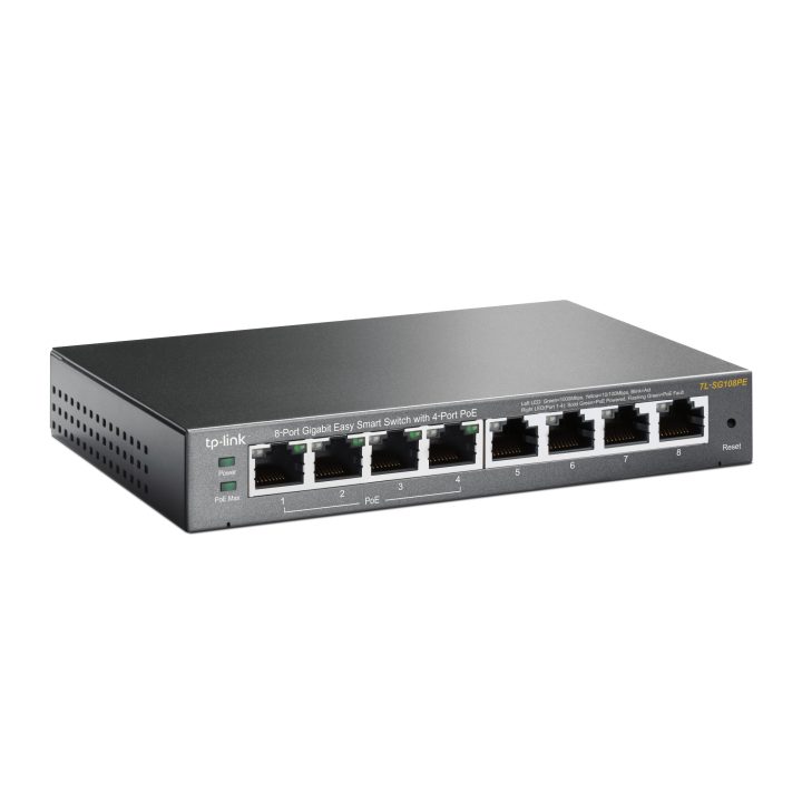 TP-Link TL-SG108PE Gestionado L2 Gigabit Ethernet (10/100/1000)…