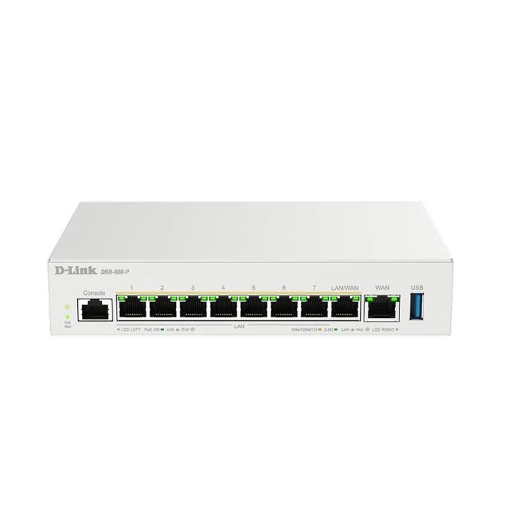D-Link DBR-600-P/B 2.5 Gigabit Ethernet Router White
