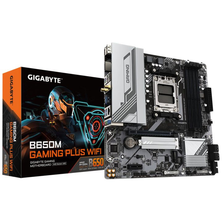 GIGABYTE B650M GAMING PLUS WIFI Motherboard - AMD Ryzen 9000…