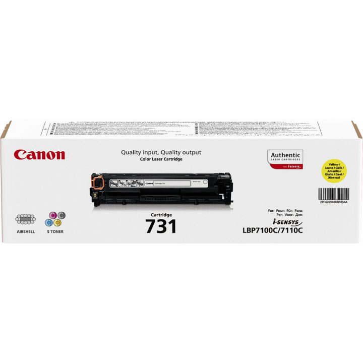 Canon 731 Toner Cartridge 1 piece(s) Original Yellow