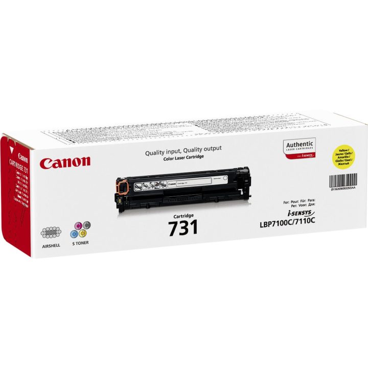 Canon 731 cartucho de toner 1 peça(s) Original Amarelo