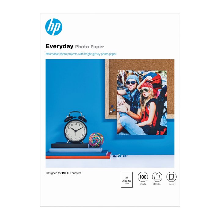 HP Papel fotográfico Everyday brilhante de 200 g/m2 A4 (210 x 297 mm)…