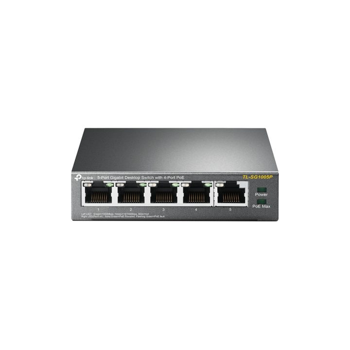 TP-Link TL-SG1005P Unmanaged Gigabit Ethernet (10/100/1000) Power…