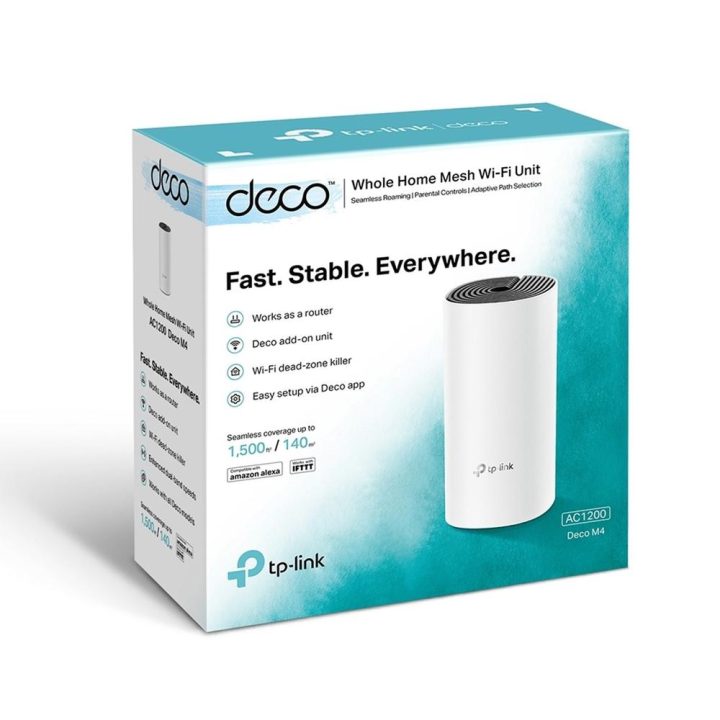 TP-Link Deco M4 (1-pack) Dual Band (2.4 GHz / 5 GHz) Wi-Fi 5…