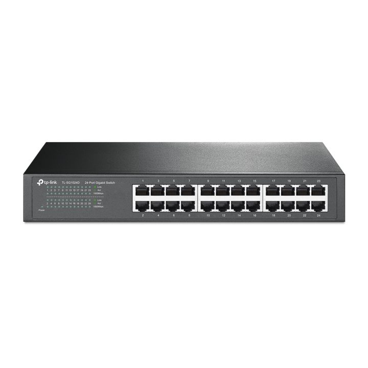 TP-Link TL-SG1024D Não Gerido Gigabit Ethernet (10/100/1000) Cinzento