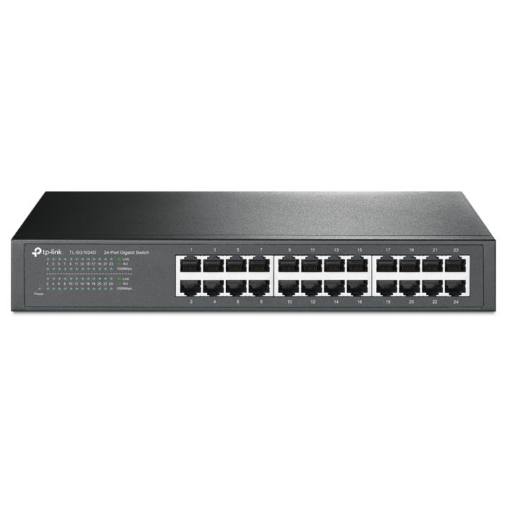 TP-Link TL-SG1024D Não Gerido Gigabit Ethernet (10/100/1000) Cinzento