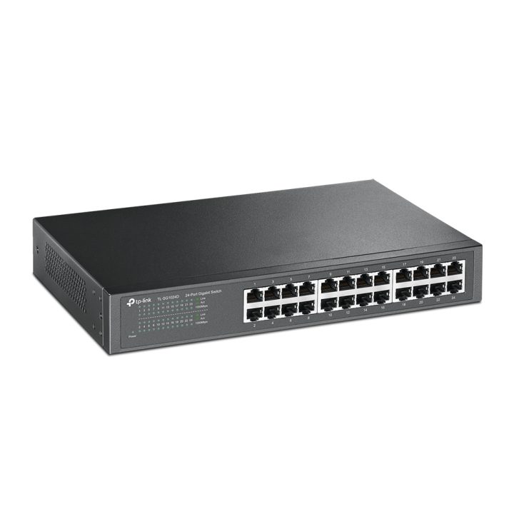 TP-Link TL-SG1024D Não Gerido Gigabit Ethernet (10/100/1000) Cinzento
