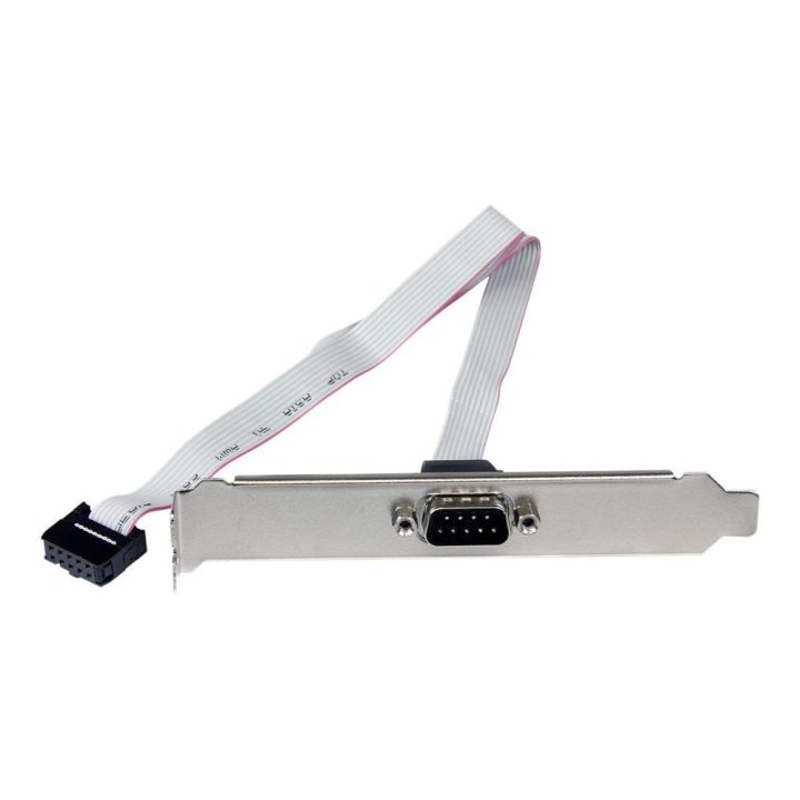 StarTech.com 40cm DB9 RS232 to 10-Pin IDC Header Bracket Adapter for…