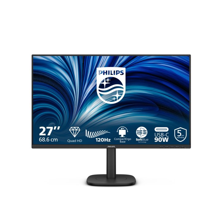 Monitor Philips 3000 Series 27B2U3601 27" QHD 120 Hz IPS