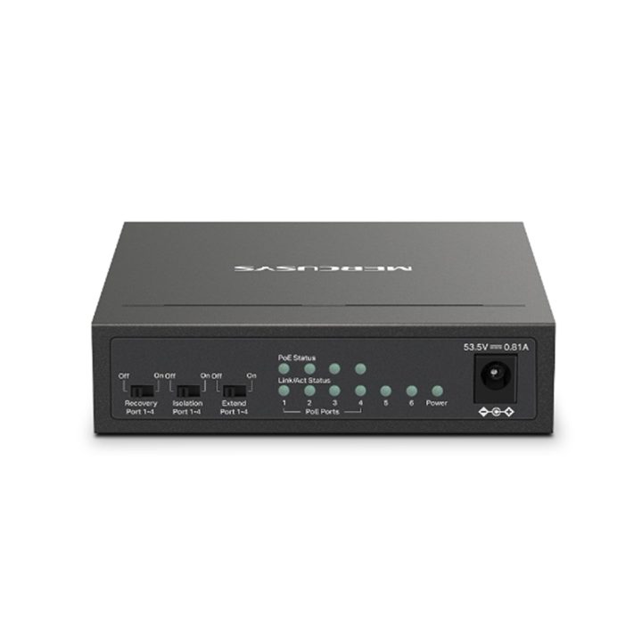 Switch Mercusys MS106LP 6 puertos-10 - 100Mbps-RJ45 4p PoE