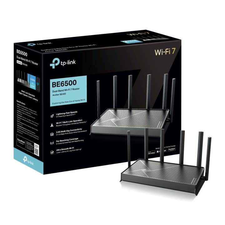 TP-Link Archer BE400 Wireless Router 2.5 Gigabit Ethernet Dual Band…