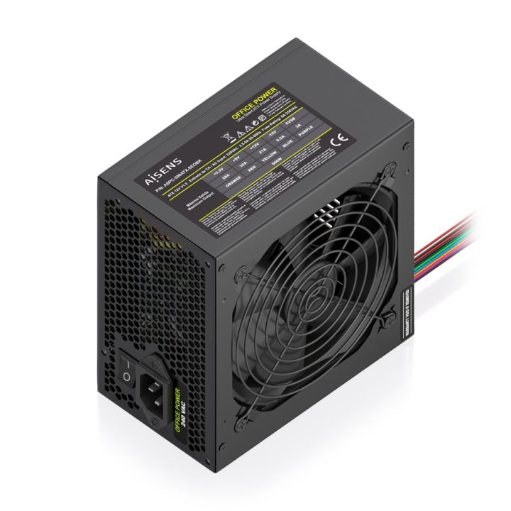 AISENS Fonte de Alimentação ATX 500W OEM, Preta