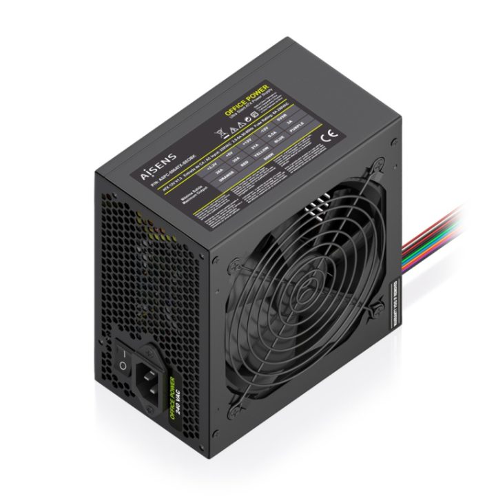 AISENS ATX Power Supply 500W OEM, Black