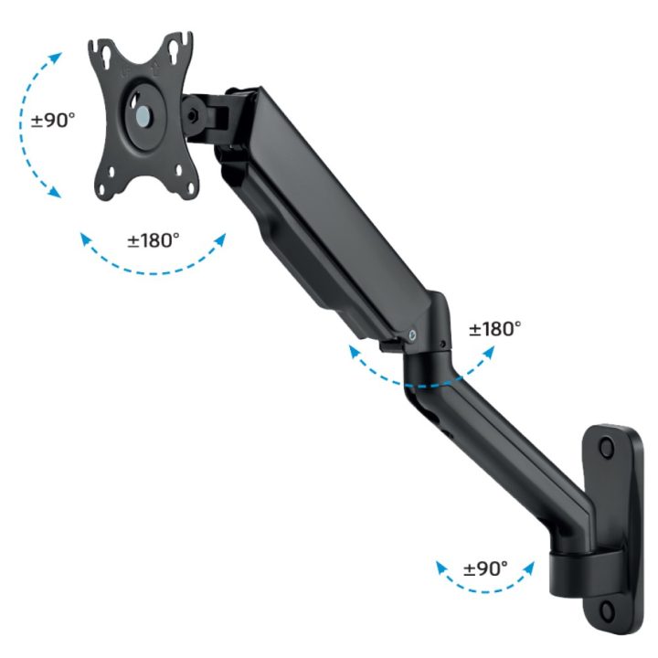 Techly ICA-LCD G112E 32" Wall Mount Monitor Stand Black