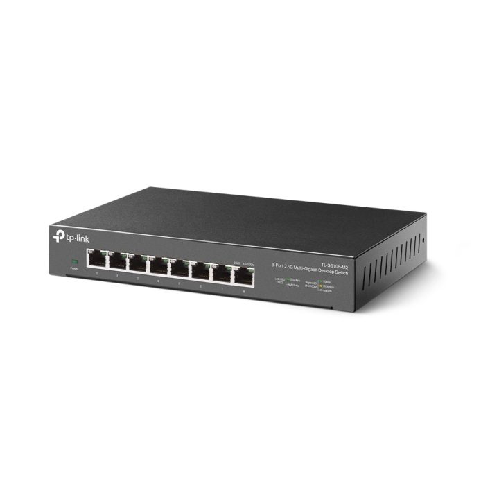 TP-Link TL-SG108-M2 Unmanaged Switch 2.5G Ethernet (100/1000/2500)…
