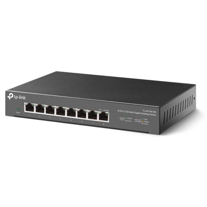 TP-Link TL-SG108-M2 Unmanaged Switch 2.5G Ethernet (100/1000/2500)…