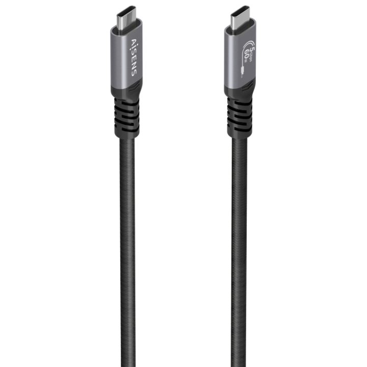 Cabo USB 3.2 Gen1 AISENS em Alumínio 5Gbps 4K@60Hz 3A 60W E-Mark…