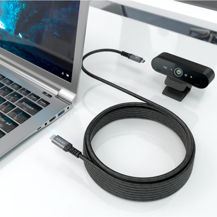 Cabo USB 3.2 Gen1 AISENS em Alumínio 5Gbps 4K@60Hz 3A 60W E-Mark…