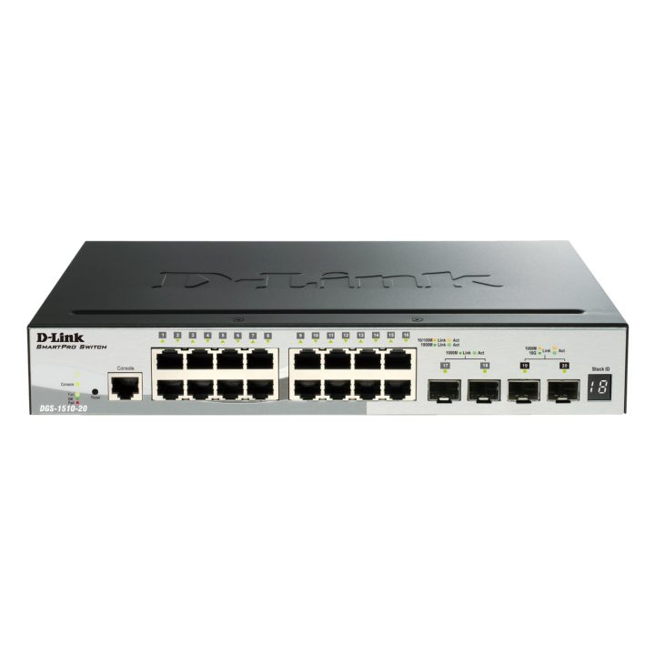 D-Link DGS-1510-20 switch Gerido L3 Gigabit Ethernet (10/100/1000)…