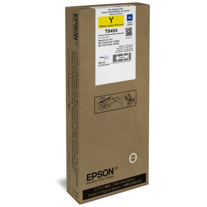 Cartucho de Tinta XL Amarelo Epson WF-C5xxx Series