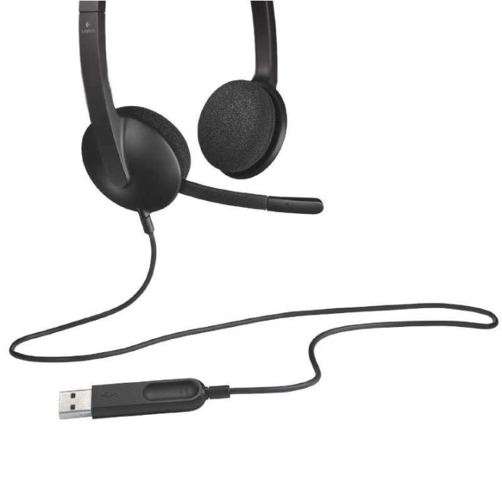 Logitech H340 auscultadores de arco com cabo
