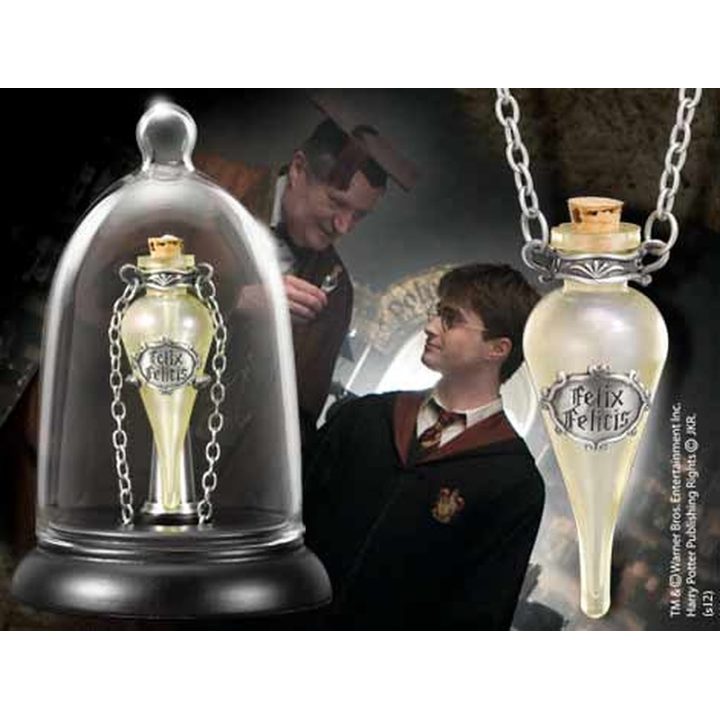 The Noble Collection Harry Potter Liquid Luck Potion Crystal Necklace…