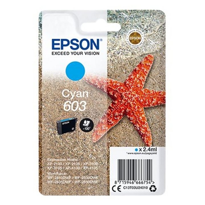 Epson Singlepack Cyan 603 Ink