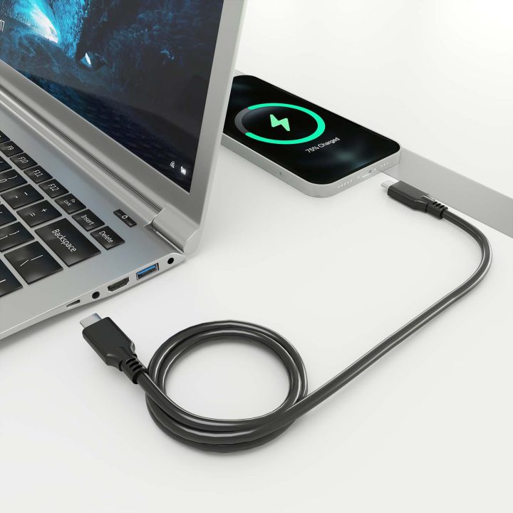 Cabo USB AISENS 3.2 Gen2x2 20Gbps 8k@30Hz 5A 100w E-Marker, Tipo…