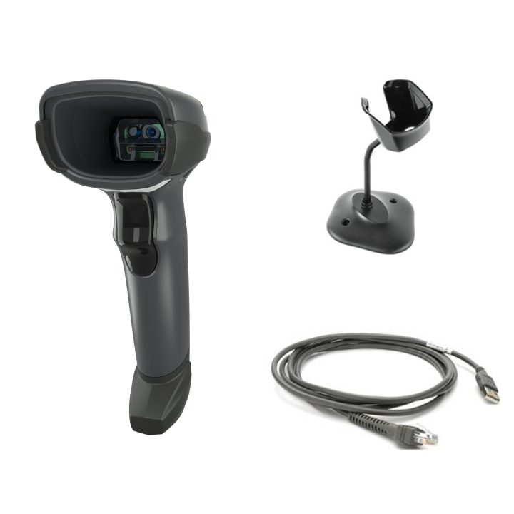 Zebra DS4608 Handheld Barcode Scanner with Stand, 1D 2D Barcode…