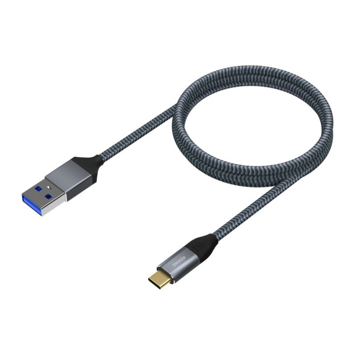 AISENS Cable USB 3.1 Gen2 Aluminio 10Gbps 3A, Tipo USB-C/M-A/M, Gris…