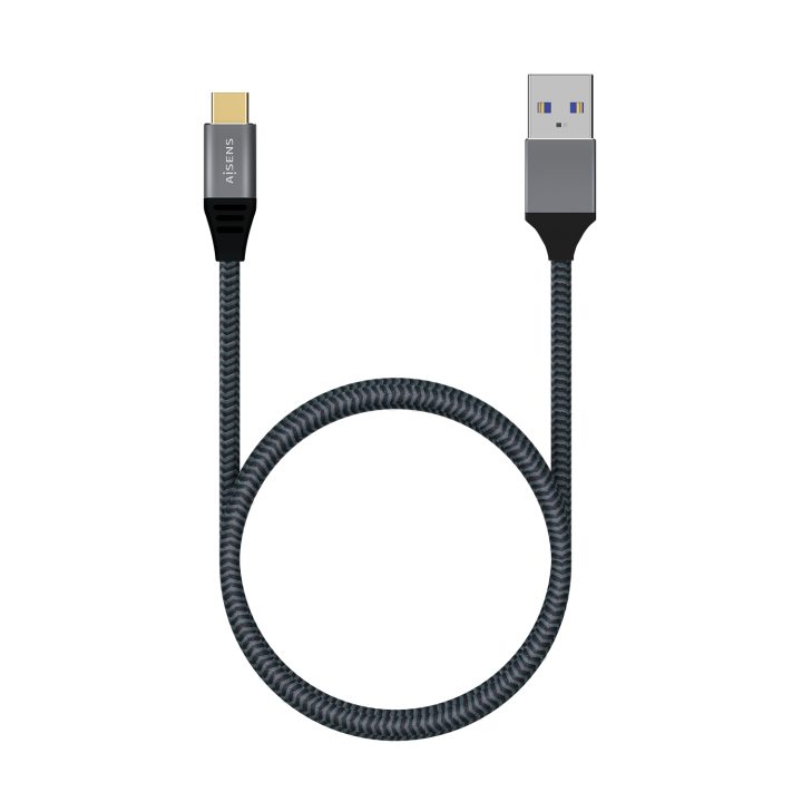 AISENS Cabo USB 3.1 Gen2 Alumínio 10Gbps 3A, Tipo USB-C/M-A/M…