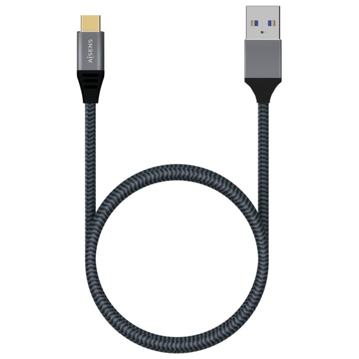 AISENS Cabo USB 3.1 Gen2 Alumínio 10Gbps 3A, Tipo USB-C/M-A/M…