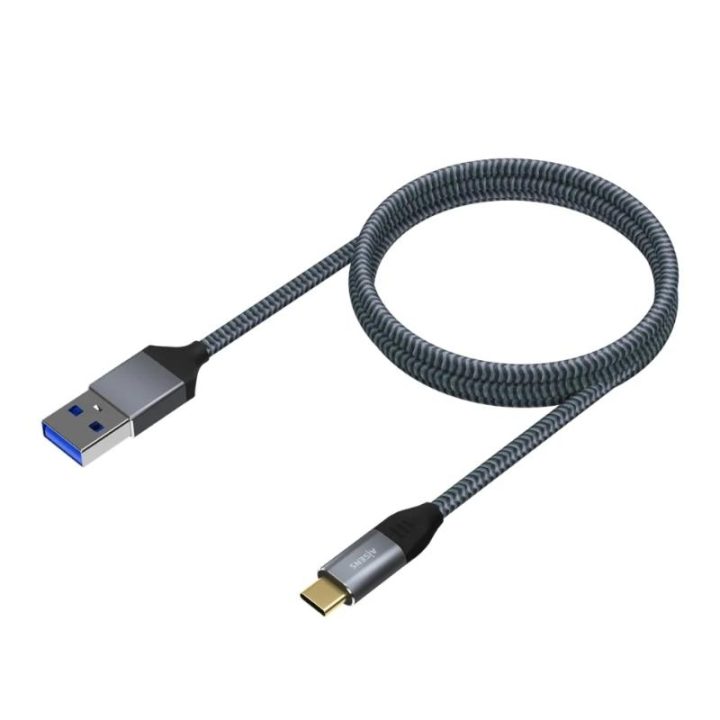 AISENS Cabo USB 3.1 Gen2 Alumínio 10Gbps 3A, Tipo USB-C/M-A/M…