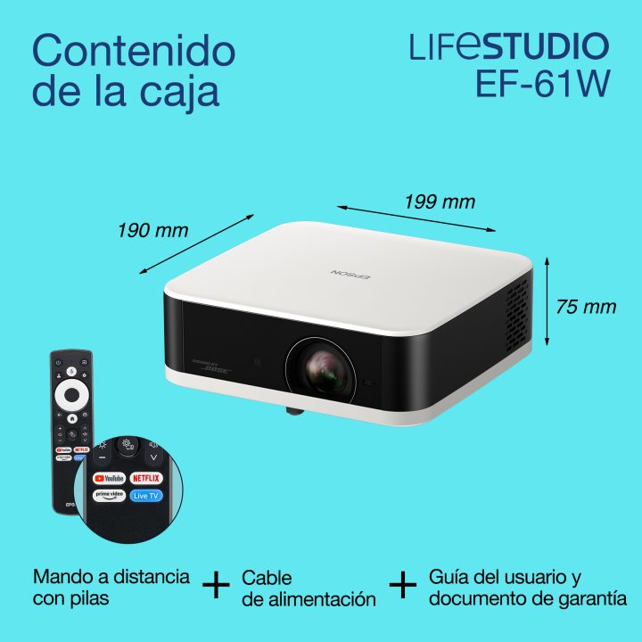 Epson Lifestudio Pop — EF-61W Branco Diamante
