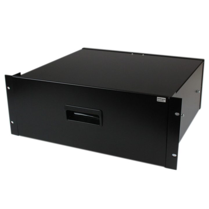 StarTech.com Cajon Metálico de Acero Negro 4U - 25kg - para Armario…