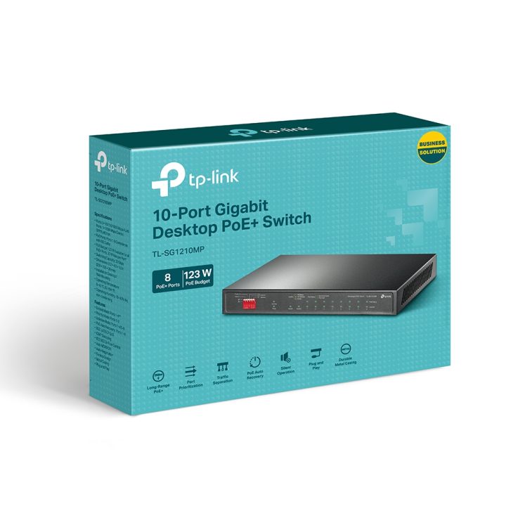 TP-Link TL-SG1210MP Unmanaged Switch Gigabit Ethernet (10/100/1000)…
