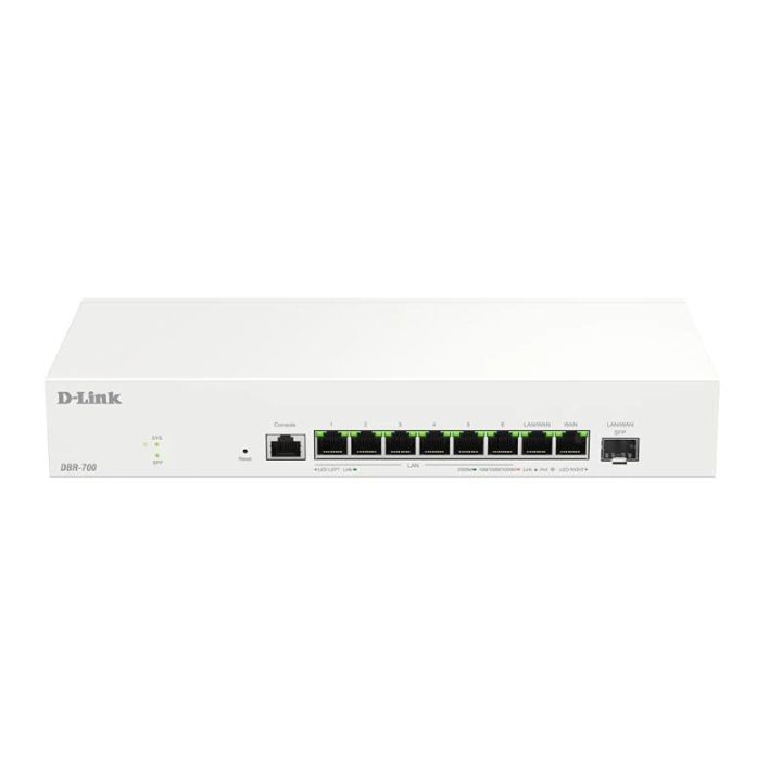 D-Link DBR-700 router 2.5 Gigabit Ethernet Blanco