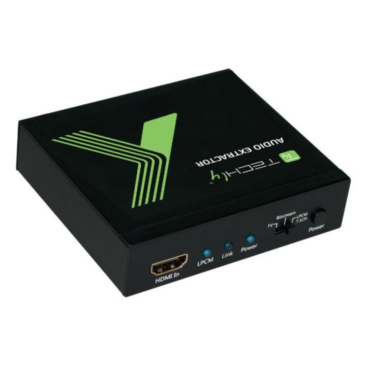 Techly IDATA HDMI-EA74K Conversor de Áudio Preto