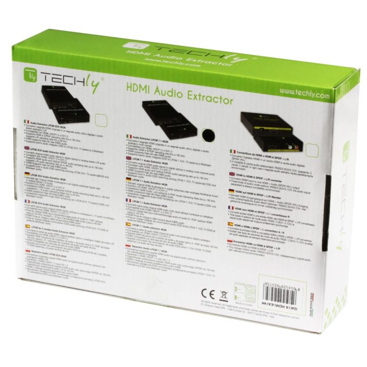 Techly IDATA HDMI-EA74K Audio Converter Black
