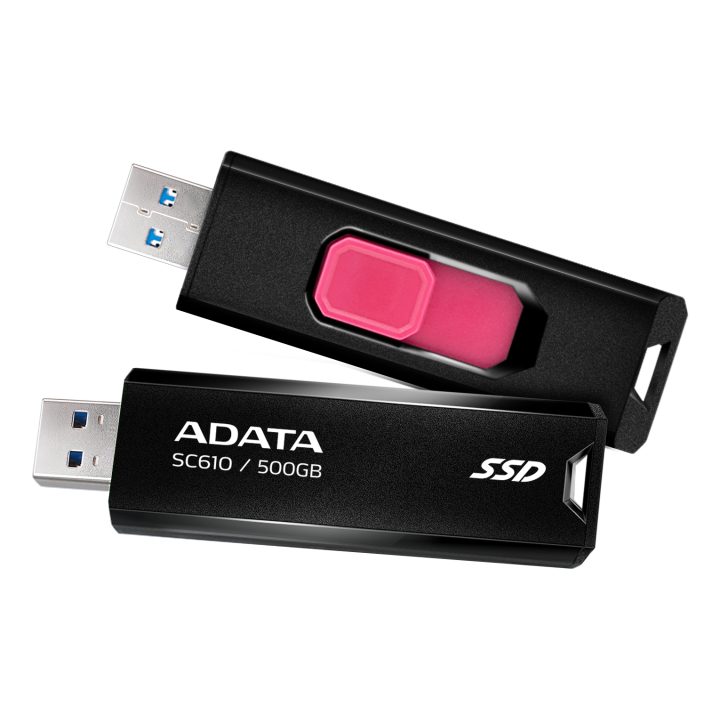 ADATA SC610 500 GB USB Type-A 3.2 Gen 2 (3.1 Gen 2) Black